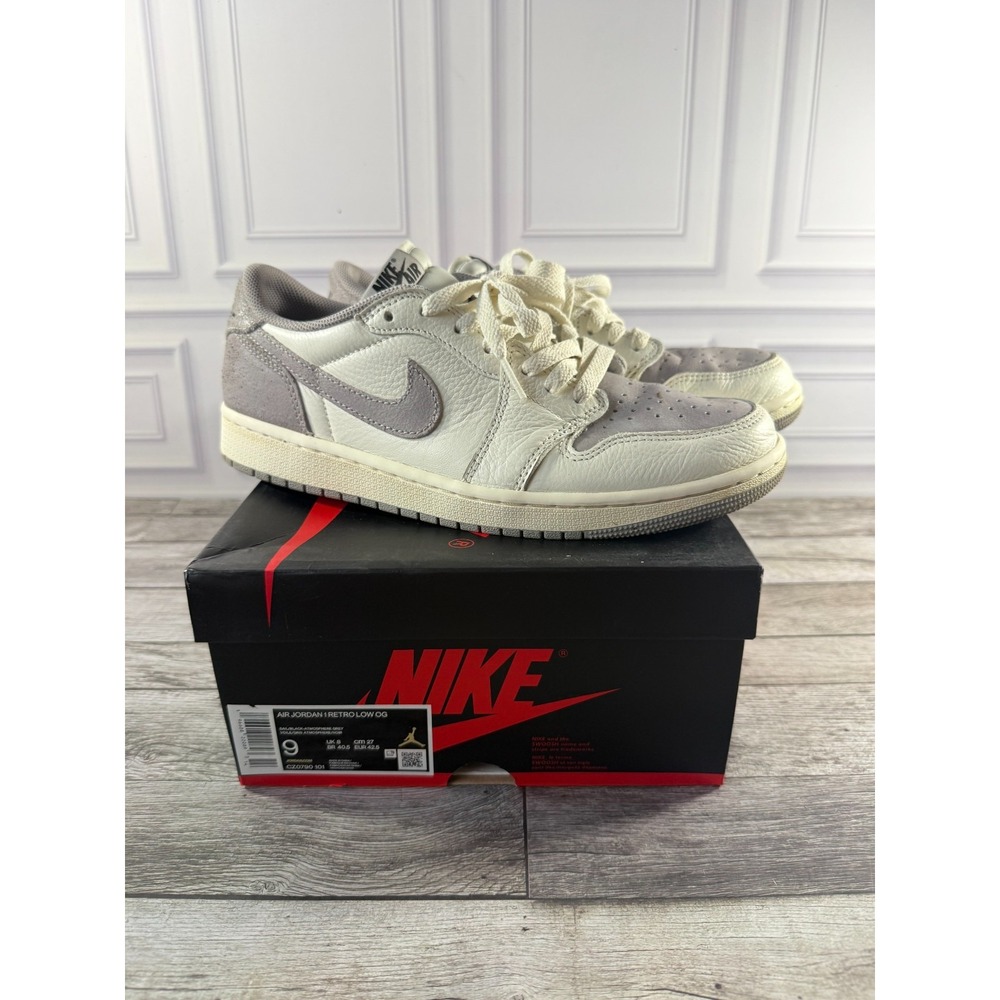 Size 9 - Air Jordan 1 Retro OG Low Atmosphere Grey